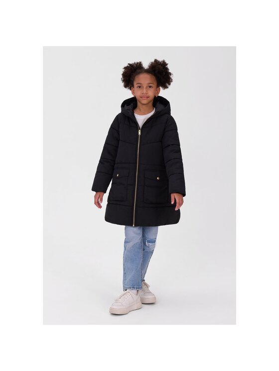 minoti minoti Kurtka zimowa 32COAT151 Czarny Longline Fit