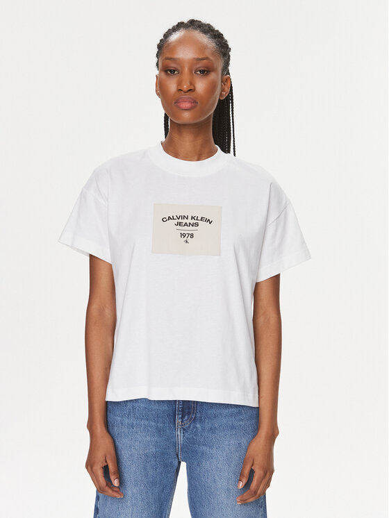 Calvin Klein Jeans Calvin Klein Jeans T-särk J20J222170 Valge Regular Fit