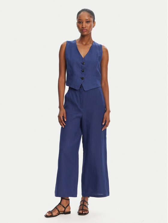 Marella Marella Gilet Anemone 2515151012 Blu Regular Fit