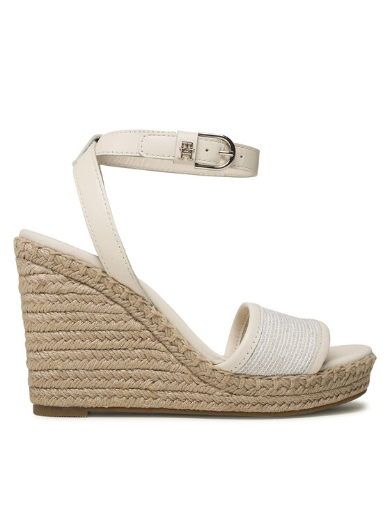 Tommy Hilfiger Espadrile Th Woven High Wedge FW0FW07344 Bež