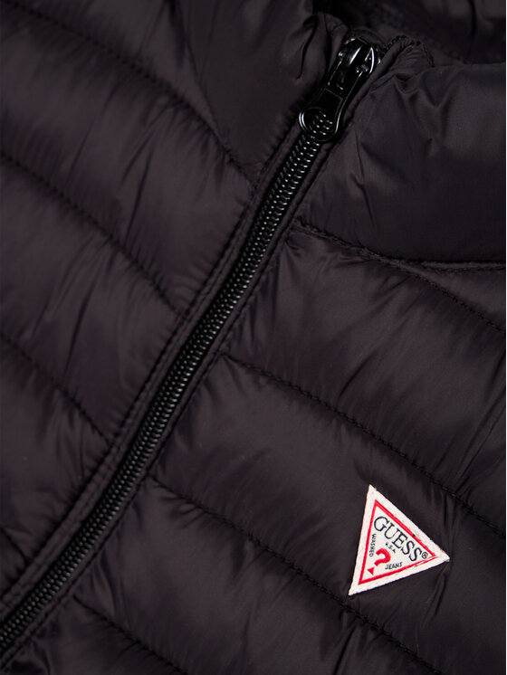 Guess Guess Αμάνικο Μπουφάν H93J01 WCAO0 Μαύρο Regular Fit