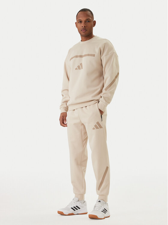 adidas adidas Суитшърт Z.N.E. KE4705 Бежов Loose Fit