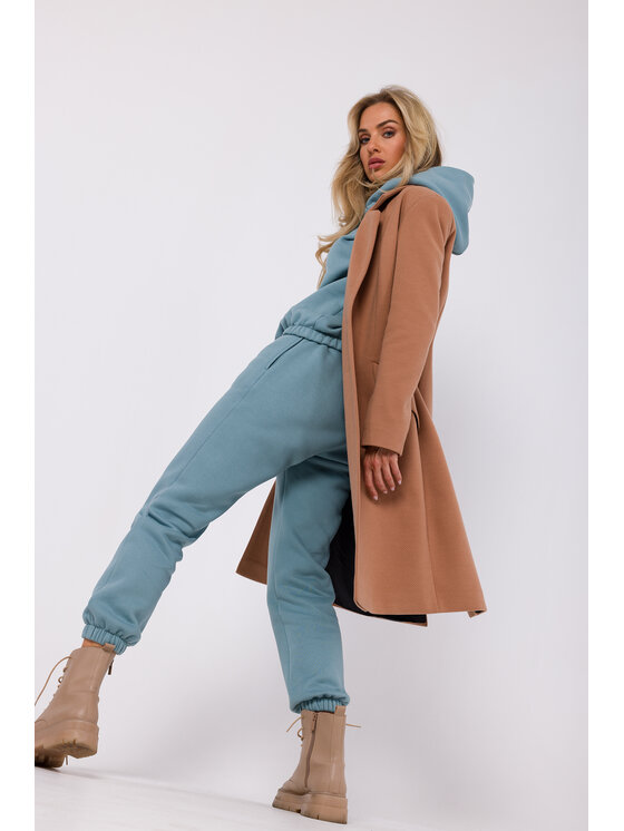 Made of Emotion Made of Emotion Teplákové nohavice M760 Modrá Modern Fit