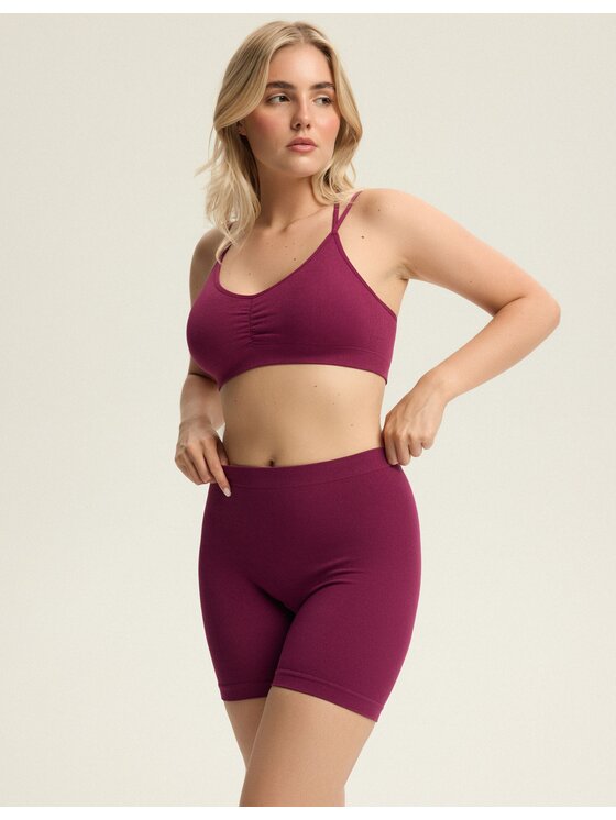 Esotiq Esotiq Kolarki 43790 Bordowy Regular Fit