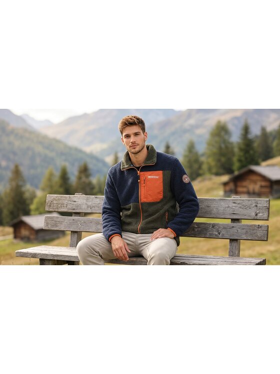 Geographical Norway Geographical Norway Polar WZ8069H/GN-NAVY Granatowy Reglan Fit