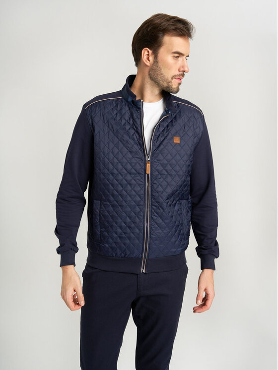 Willsoor Willsoor Sweter 11986 Granatowy Regular Fit