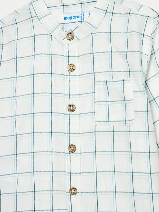 Mayoral Mayoral Completo camicia e pantaloni di tessuto 2545 Blu scuro Regular Fit