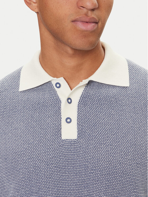 United Colors Of Benetton United Colors Of Benetton Polo 10C1K301N Granatowy Regular Fit