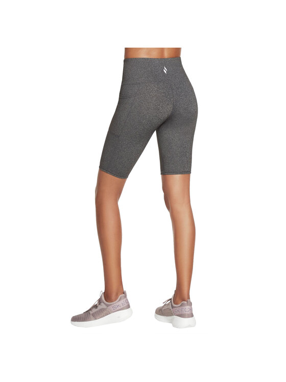 Skechers Skechers Szorty sportowe Skechers Go Walk High Waisted Bike Short Szary Regular Fit