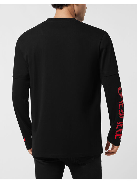 PHILIPP PLEIN PHILIPP PLEIN T-Shirt 26203 Czarny Regular Fit