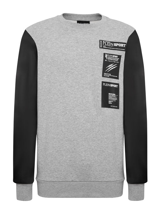 Plein Sport Plein Sport Longsleeve 13091 Szary Regular Fit