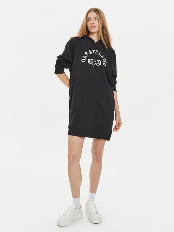 Gap Gap Rochie tricotată 498949-03 Negru Relaxed Fit