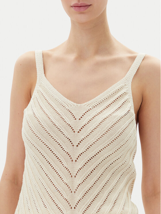 Vero Moda Vero Moda Top Peru 10326463 Beżowy Regular Fit