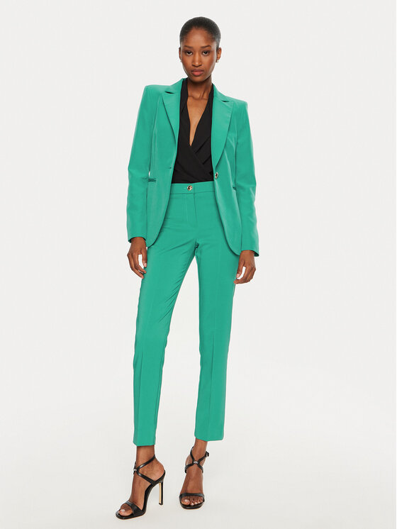 Rinascimento Rinascimento Pantaloni di tessuto CFC0119993003 Verde Regular Fit