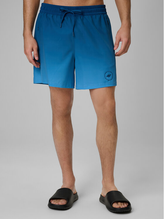 4F 4F Szorty kąpielowe BEACHWEAR Turkusowy Regular Fit