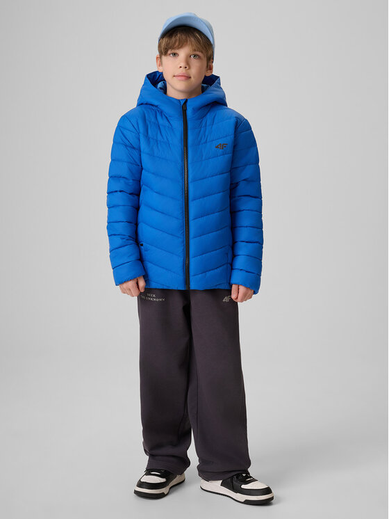 4F 4F Kurtka puchowa OUTERWEAR Niebieski Regular Fit