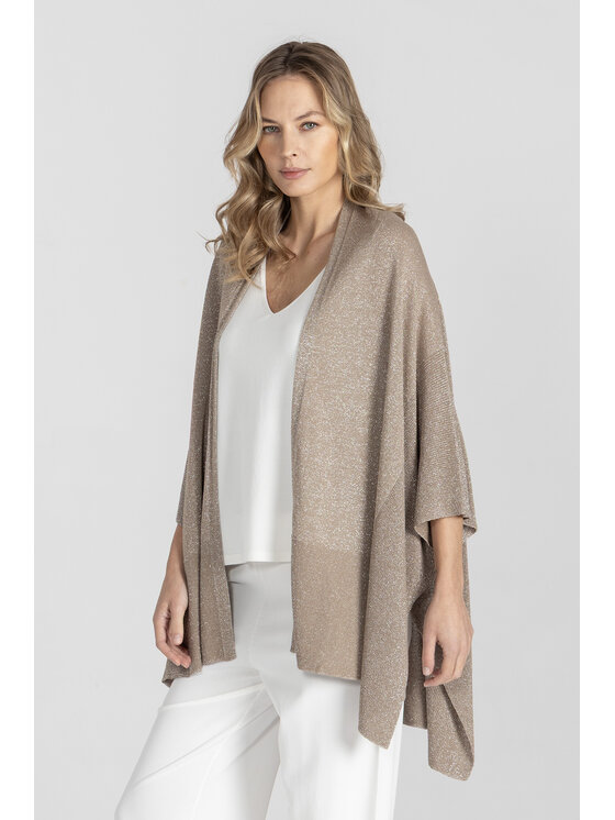 Deni Cler Milano Deni Cler Milano Kardigan T-DC-U302-F2-20-13-1 Beżowy Loose Fit