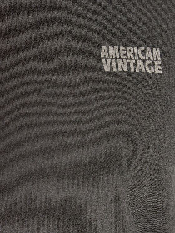 American Vintage American Vintage Felpa Pymaz PYM02BE24 Grigio Regular Fit