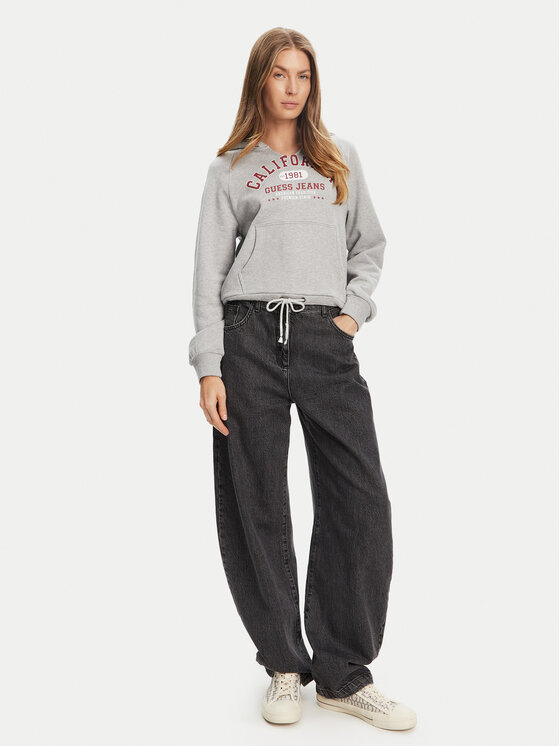 Guess Jeans Guess Jeans Bluza W5YQ14 KCPR1 Szary Regular Fit