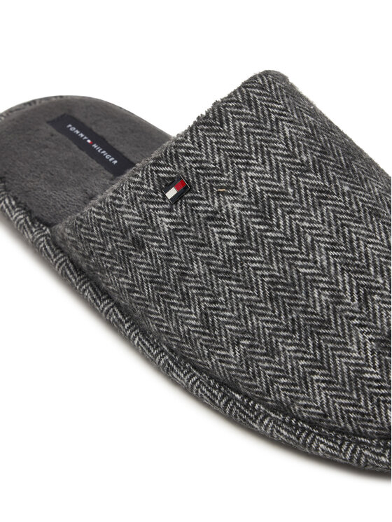 Tommy Hilfiger Tommy Hilfiger Hausschuhe Herringbone House Shoe FM0FM06018 Grau