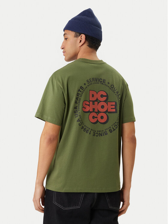 DC Shoes DC Shoes T-Shirt Work Circle EDYZT04369 Πράσινο Regular Fit