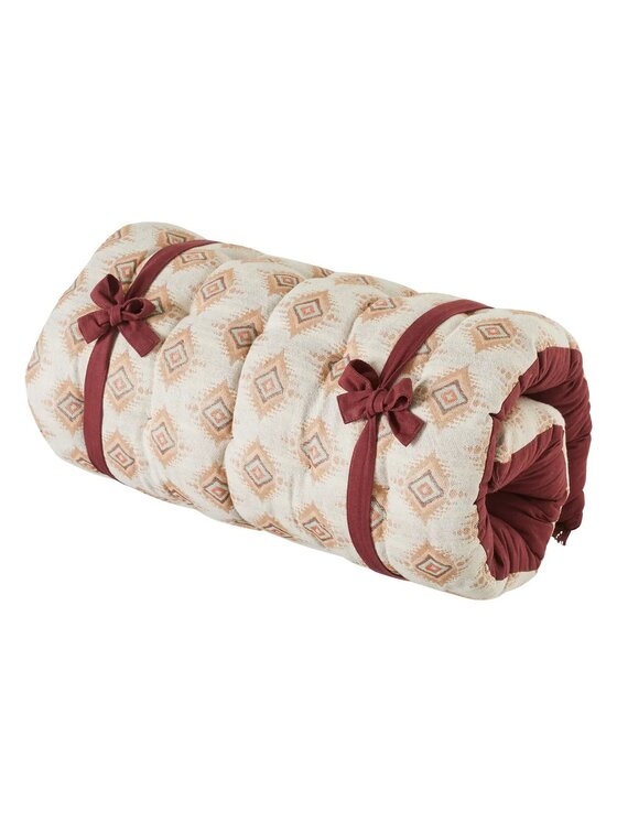 MIAhome MIAhome Poduszka do siedzenia na podłodze Ikat 60x120 cm Beżowy