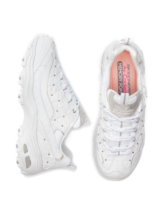 Skechers Sneakersy D lites Glamour Feels 13087 WSL Bia y Modivo.pl