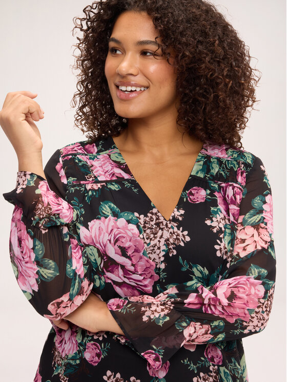 Fiorella Rubino Fiorella Rubino Bluzka 2076T002548N0Z3 Czarny Regular Fit
