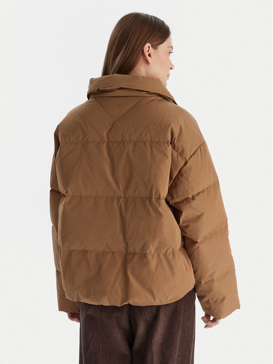 Tommy Hilfiger Tommy Hilfiger Пухено яке WW0WW47294 Бежов Relaxed Fit