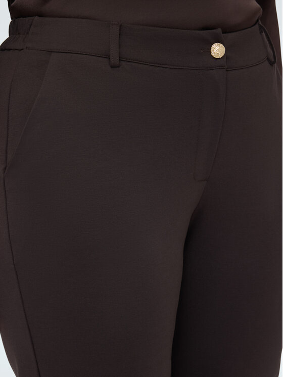 Fiorella Rubino Fiorella Rubino Pantaloni di tessuto P853L002424N022 Marrone Regular Fit