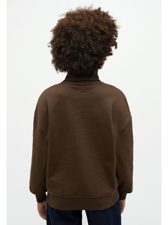 Mustang Mustang Sweter Becky Turtleneck Brązowy Regular Fit