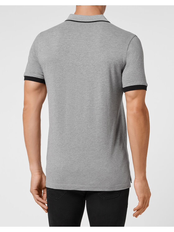 PHILIPP PLEIN PHILIPP PLEIN Polo 7481 Beżowy Slim Fit