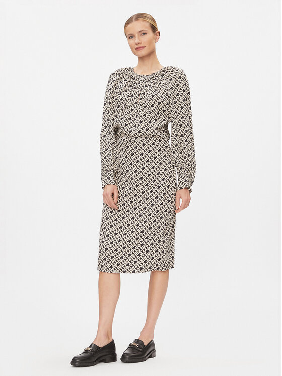Tommy Hilfiger Tommy Hilfiger Igapäevane kleit WW0WW41020 Beež Regular Fit
