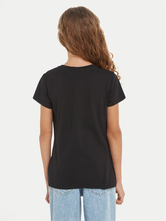 Calvin Klein Jeans Calvin Klein Jeans T-shirt Iridescent IG0IG02433 Crna Regular Fit