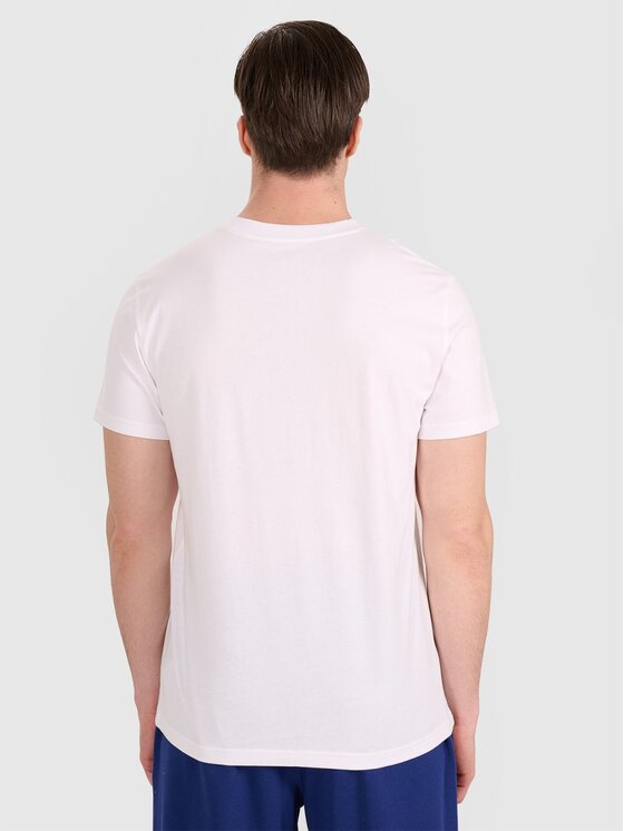 4F 4F T-shirt 4FRAW25TTSHM3235-10S Bianco Regular Fit