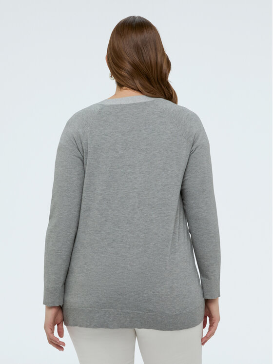 Fiorella Rubino Fiorella Rubino Sweter M105L008379N013 Szary A-Line Fit