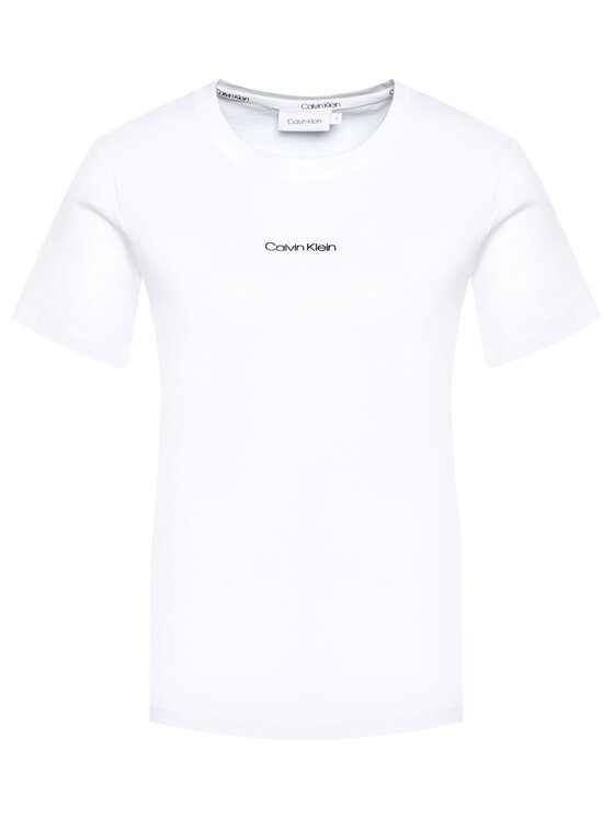 Calvin Klein Calvin Klein T-Shirt Mini Ree K20K202912 Biały Regular Fit