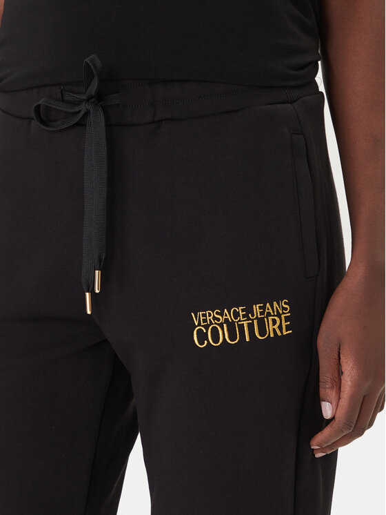 Versace Jeans Couture Versace Jeans Couture Melegítő alsó 80HAAT01 CF01T Fekete Regular Fit