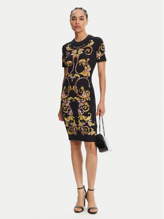 Versace Jeans Couture Versace Jeans Couture Kasdieninė suknelė 78HAO9P9 Juoda Slim Fit