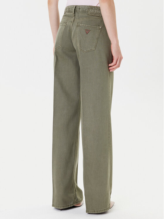 Guess Guess Дънки W5RA96 WFD53 Зелен Palazzo Fit