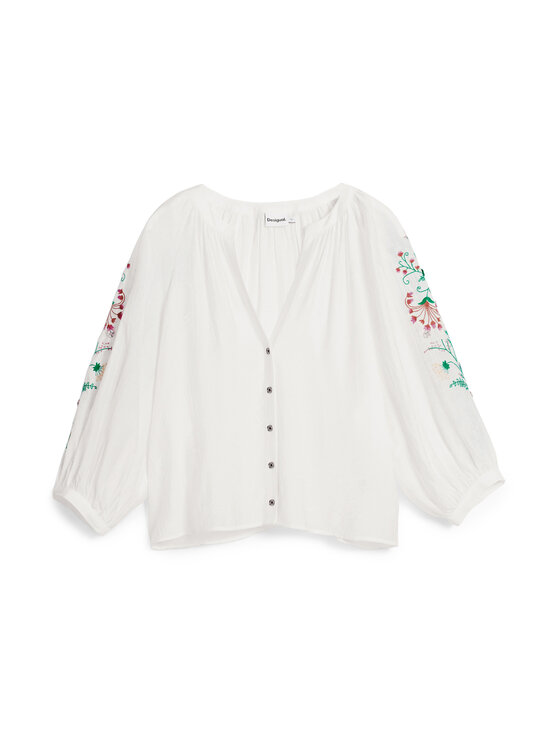 Desigual Desigual Bluzka 26SWBW13 Biały Regular Fit