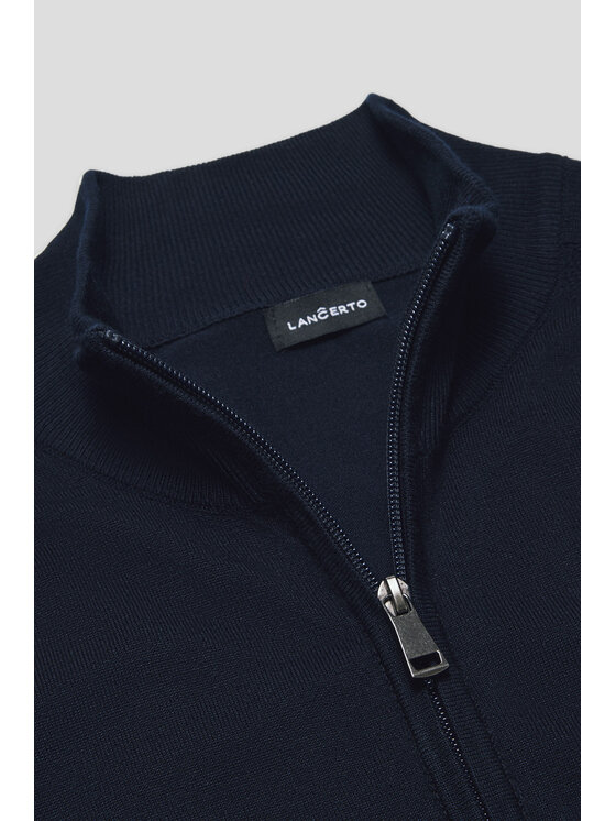 Lancerto Lancerto Sweter Espen SW073224000078 Granatowy Regular Fit