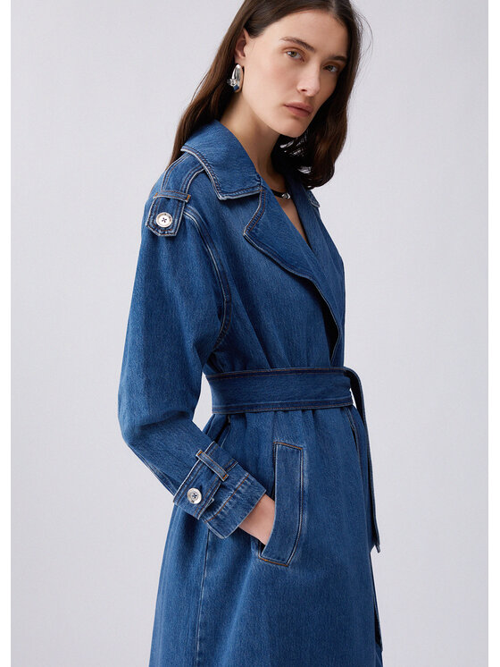 Liu Jo Liu Jo Trench UA6174D031979010 Azzurro chiaro Regular Fit