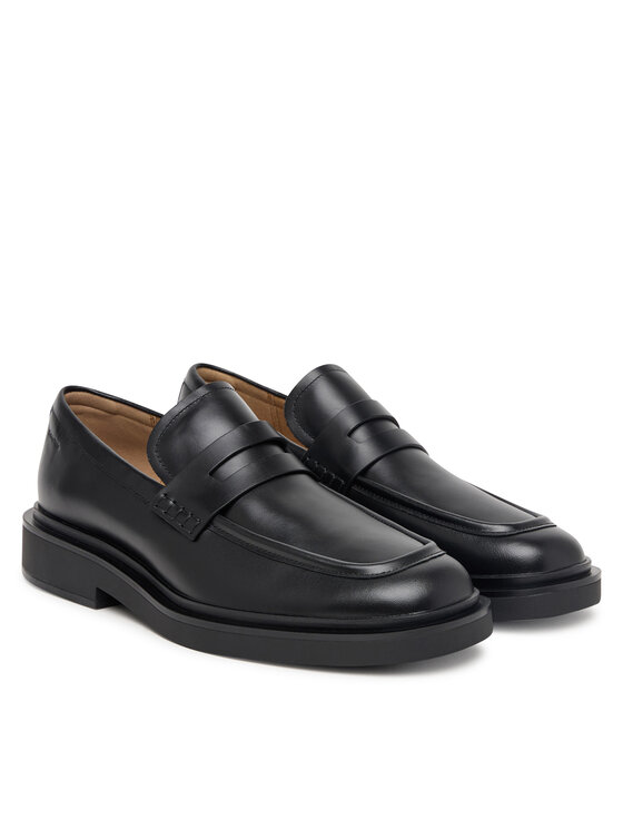 Calvin Klein Calvin Klein Обувки Sq Rubber Band Loafer Wax Lth HM0HM02273 Черен