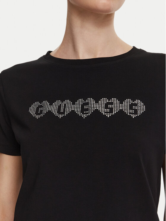 Guess Guess Póló V6YI08 K4689 Fekete Regular Fit