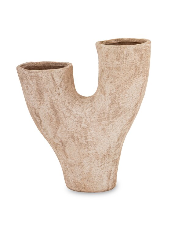 MIAhome MIAhome Wazon ceramiczny 34,5x31x11 cm CAXITTA igrek Brązowy