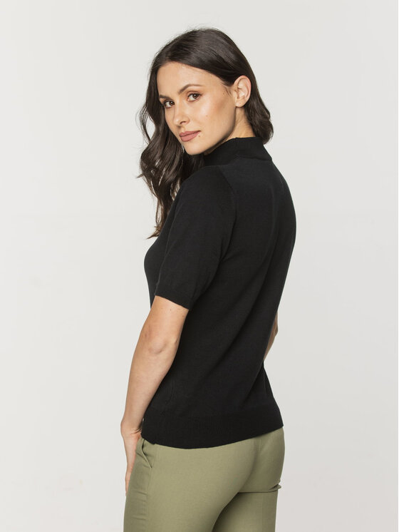 Willsoor Willsoor Sweter 88445 Czarny Close Fit