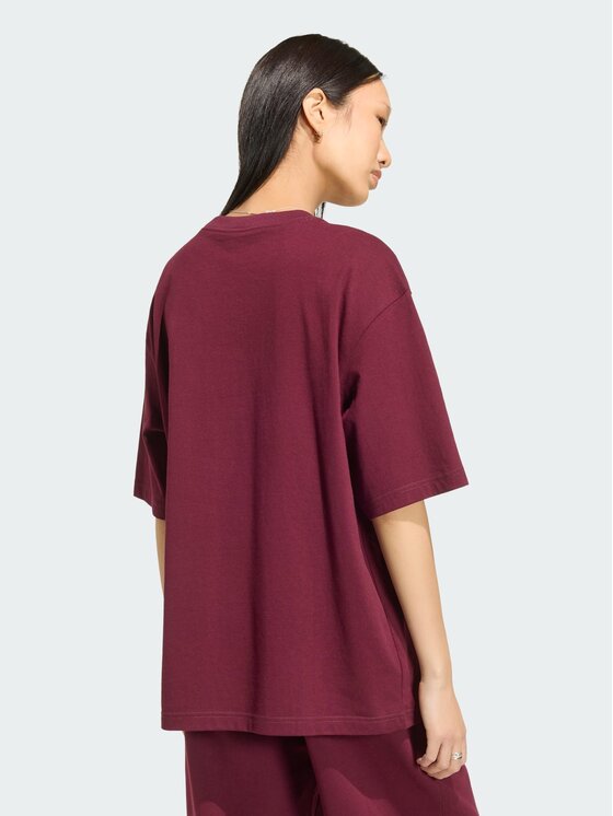 adidas adidas T-Shirt 165409 Bordowy Oversize