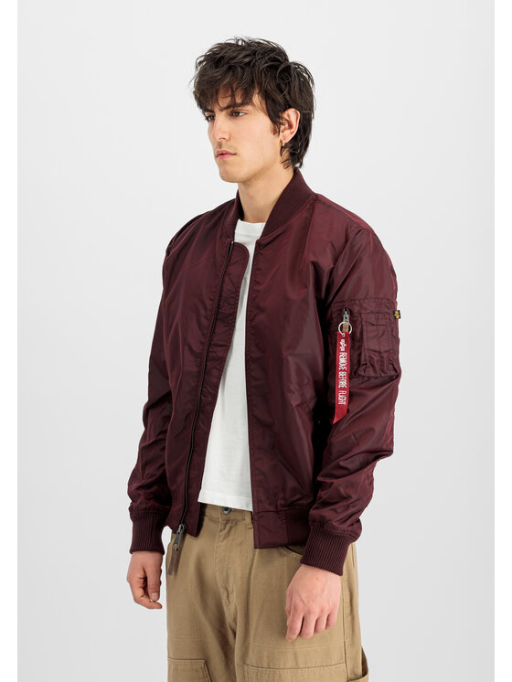 Alpha Industries Alpha Industries Bunda bomber MA-1 TT Light Bomber Jacket Červená Slim Fit
