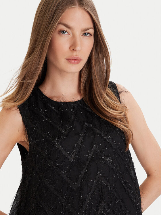 ONLY ONLY Koktejlové šaty Faye 15358411 Čierna Loose Fit
